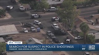 Shooting suspect barricaded in Chandler home after shooting three officers