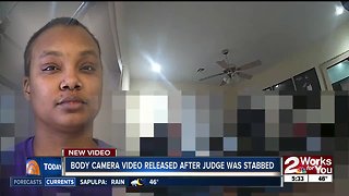 Body camera video released after judge stabbed