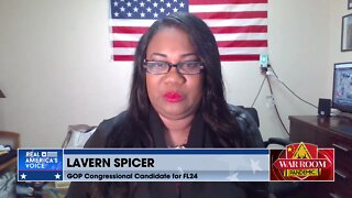 FL-24 Candidate Lavern Spicer: Biden Has Sent Billions Abroad While Americans Are Wait Line for Food