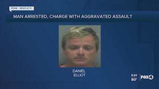 Man accused of threatening a person with a knife