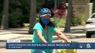 St. Lucie County commissioners debate whether to end mask mandate