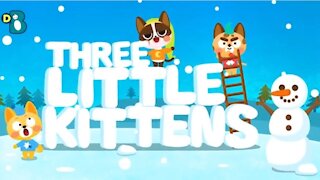 THREE LITTLE KITTENS Song for Kids