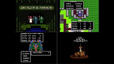 Nintendo Entertainment System (NES) :: Dragon Warrior II :: Full Walkthrough + Credits