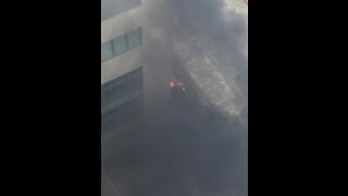 Incendio en centro comercial