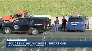 Suspect vehicle located in deadly hit-and-run of construction worker on I-94