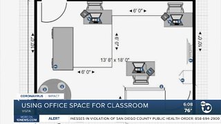 Company using office space for classrooms
