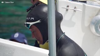 Alessia Zecchini batte il record mondiale di apnea