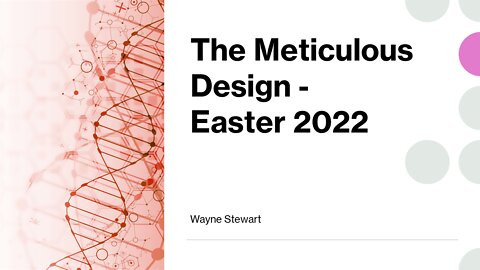 Easter 2022 - The Meticulous Design