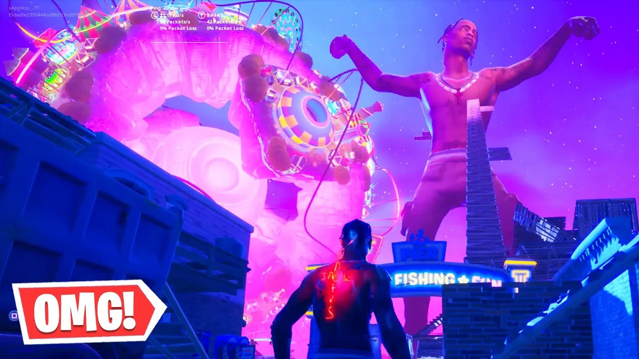 FORTNITE TRAVIS SCOTT *LIVE* EVENT! FREE CYCLONE GLIDER NOW AVAILABLE ...