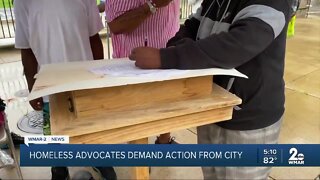 Homeless advocates demand action from city