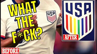 US Men's Soccer Team Wearing GAY PRIDE Colors Instead Of Red, White, And Blue For World Cup