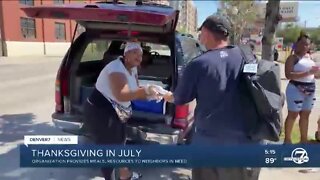 Urban Leadership Foundation of Colorado gives out meals for 'Thanksgiving in July'