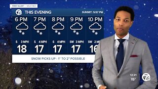 More snow moves in tonight