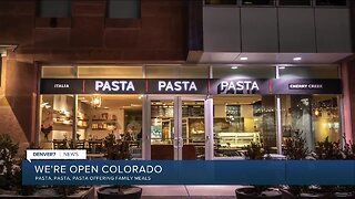 Pasta, Pasta, Pasta wants you to know, "We're Open Colorado"