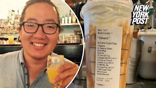 Starbucks 'Edward' speaks out after his crazy order goes viral