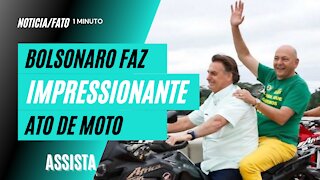 BOLSONARO CHOCA "MIDIA BRASILEIRA" EM ATO DE MOTO | Direita no Brasil