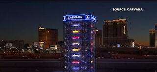 Carvana debuts vending machine with Vegas twist
