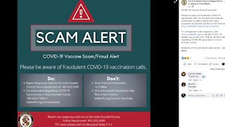 Warning about COVID-19 vaccination scam