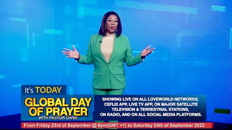 Global Day of Prayer - September 23, 2022 | Begins 🎉🎉🎉 TODAY 🎉🎉🎉 at 1pm Eastern