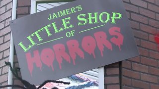 Jaimer's Little Shop of Horrors house ready for Halloween
