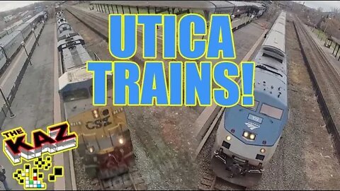 Trains arriving at Utica NY