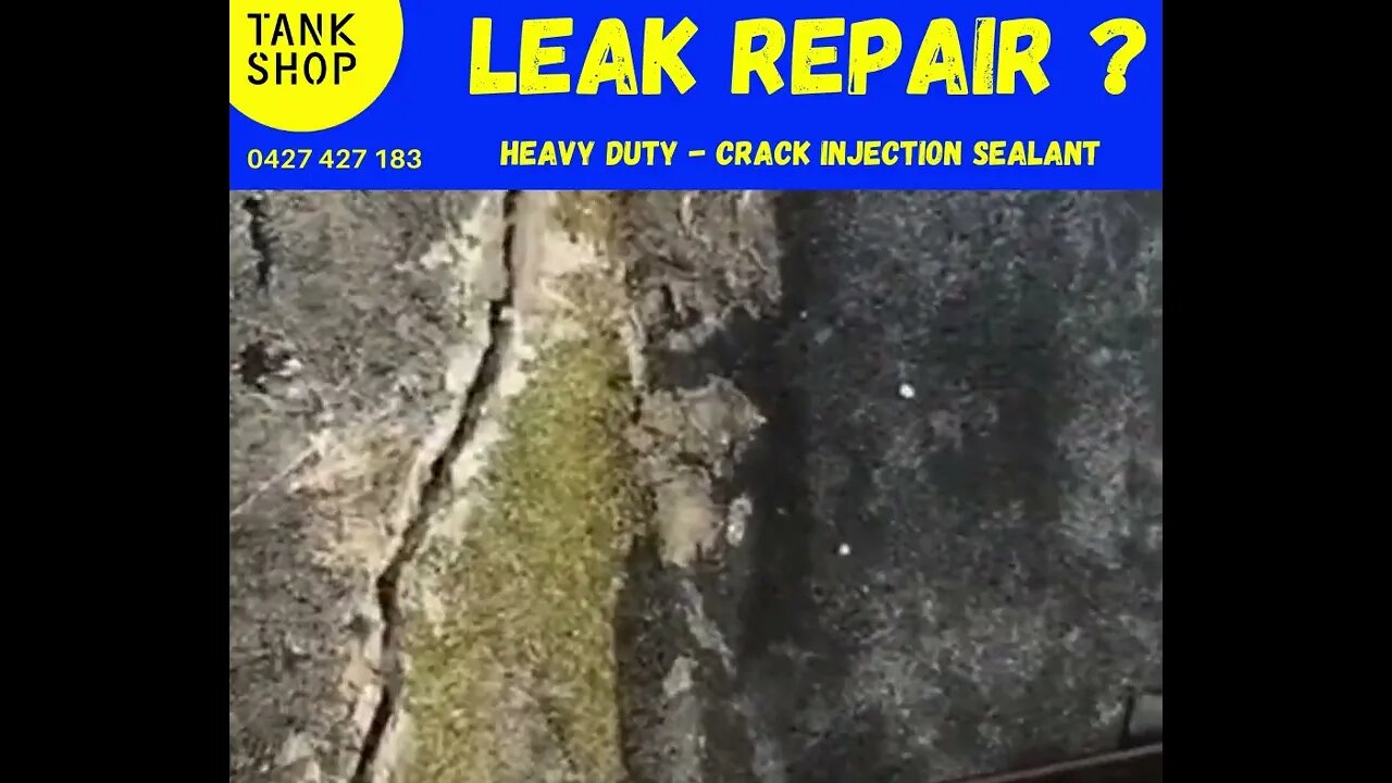 leaking concrete water tank repair process this video shows how to