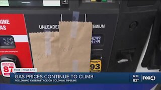 Gas prices climbing since pipeline cyber attack