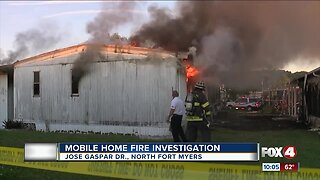 Mobile home fire in North Fort Myers could be suspicious