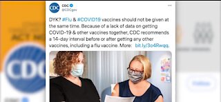 CDC warns against taking flu and COVID vaccine together