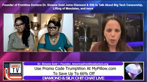 Dr. Simone Gold Joins Diamond & Silk to discuss Big Tech Censorship, and more