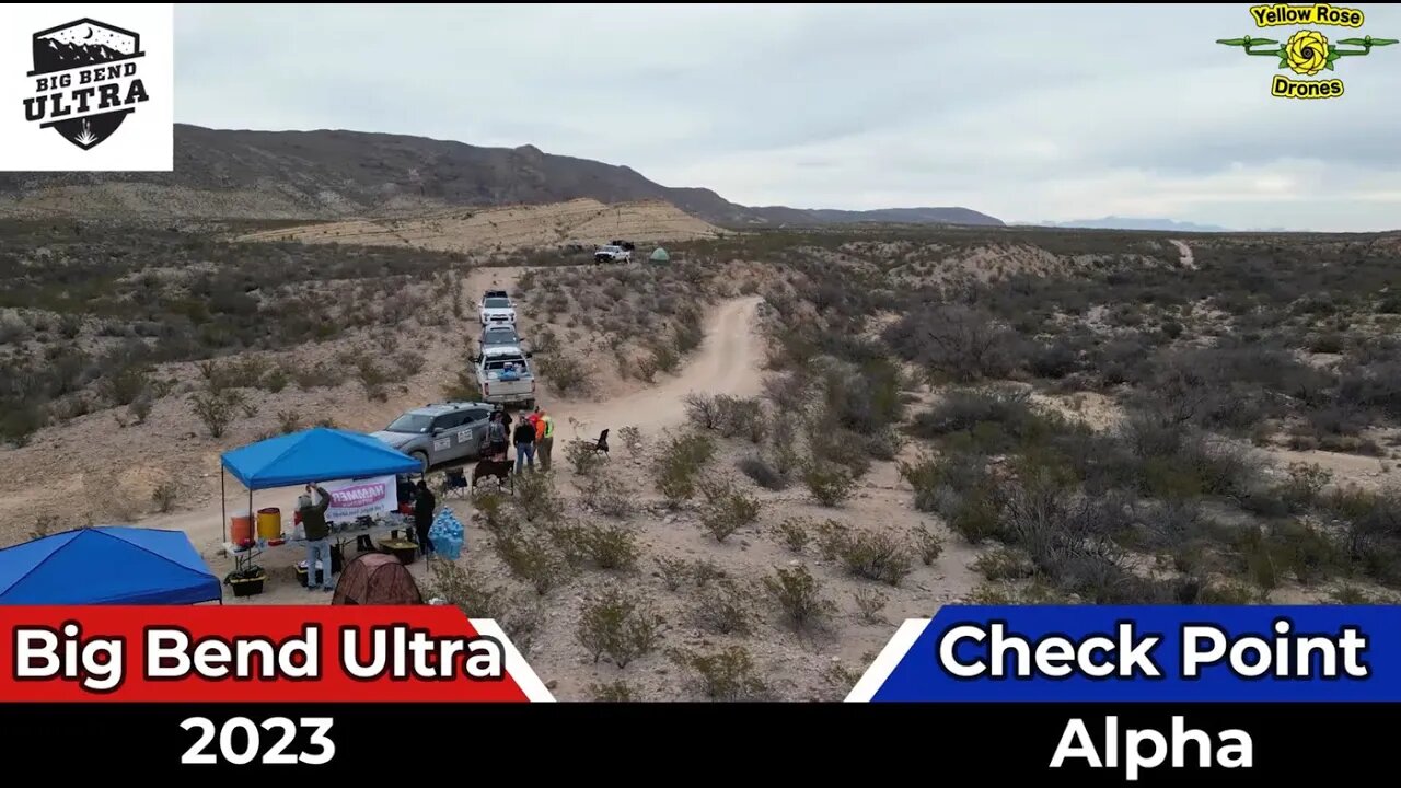 2023 Big Bend Ultra Marathon Checkpoint Alpha on the 20K, 30K & 50K