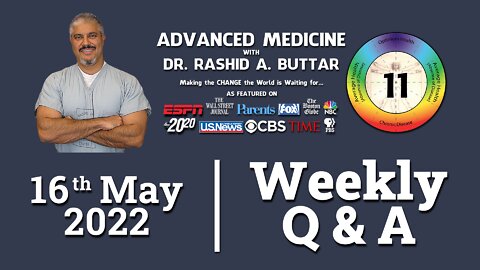 Dr Rashid A Buttar | Weekly Q&A During Livestream for May 16, 2022