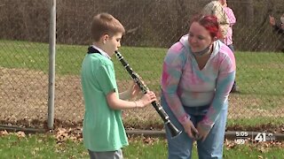 Music store owner gives children band kits