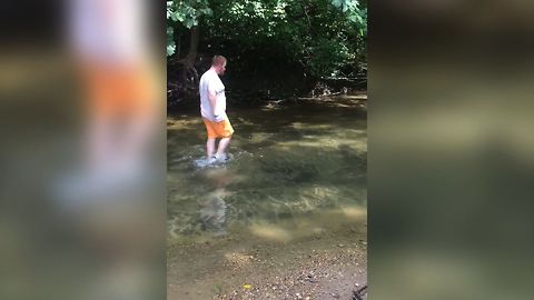 Casual Stroll In A River Takes A Sudden Twist With A Hilarious Ending