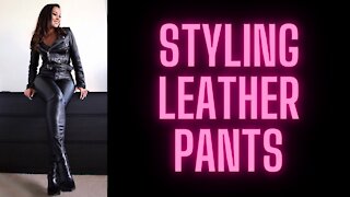 Styling leather pants