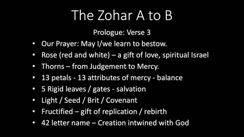 047 - The Zohar A to B – Verse 3 – A romantic look
