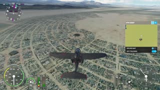 Flying Over Burning Man | Microsoft Flight Simulator 2020