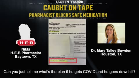 Caught on Tape: Pharmacist Caught Blocking Ivermectin Prescription