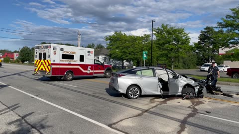 Prius, Motorcycle Collide On Loudon Road In Concord