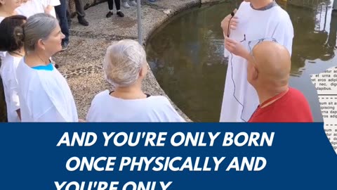 Baptism teaching at the Jordan River
