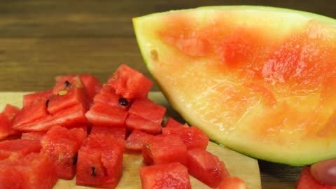 Life Hack: Fastest way to cube a watermelon