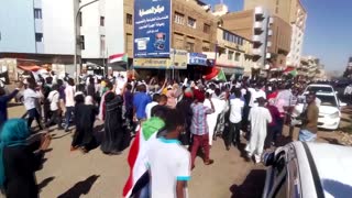 Tear gas fired in protests against Sudan military deal