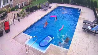 Pool Float Faceplant