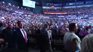 President Trump arrives to UFC 264...