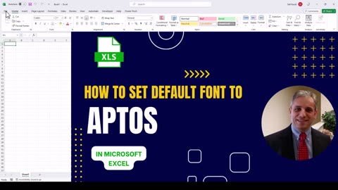 How to Set Default Font to Aptos in Excel (Step-by-Step Tutorial)