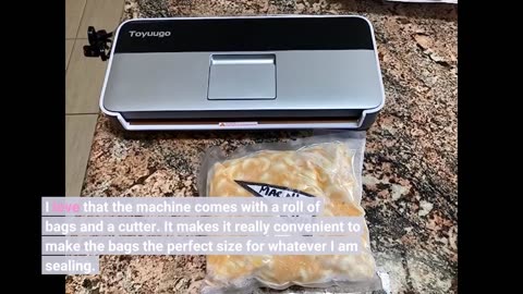 Calmdo Full Automatic Vacuum Sealer Machine with Cutter, Vacuum