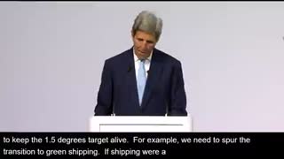 Biden Climate Czar John Kerry: “We Need to Spur the Transition to Green Shipping"
