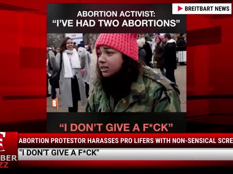 Watch: Abortion Protestor Harasses Pro Lifers With Non-Sensical Screaming
