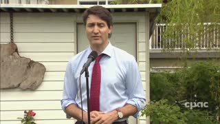 Trudeau after getting heckled at Kamloops ceremony
