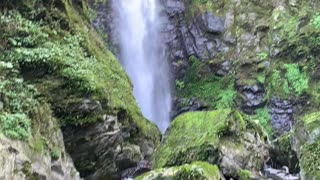 Waterfall in the forest in Yilan County, Taiwan